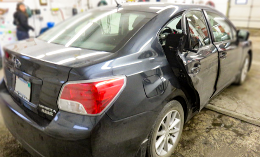 Side panel collision