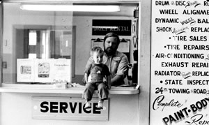 Cal and Andrew in 1978.